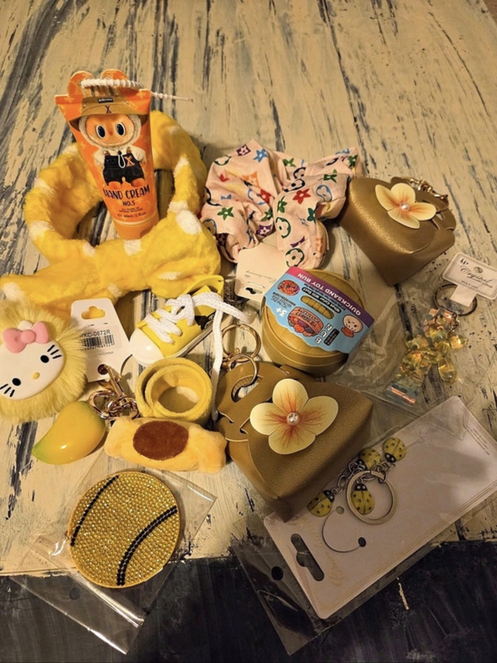 🔥Assorted Kids Accessories YELLOW & Brown NWT